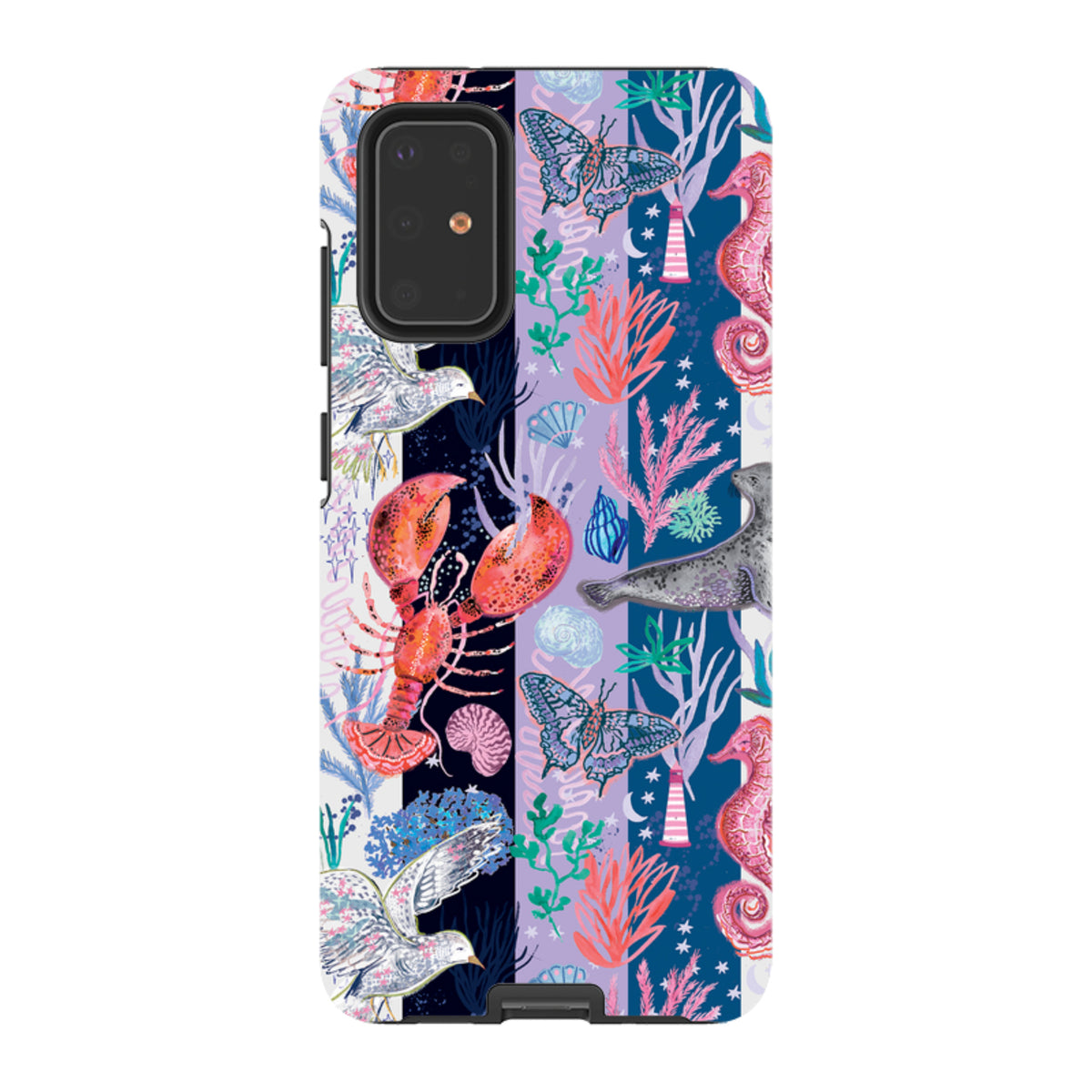 Samsung Tough  Case - Coastal Calling Stripe II By Emma Frances Grant