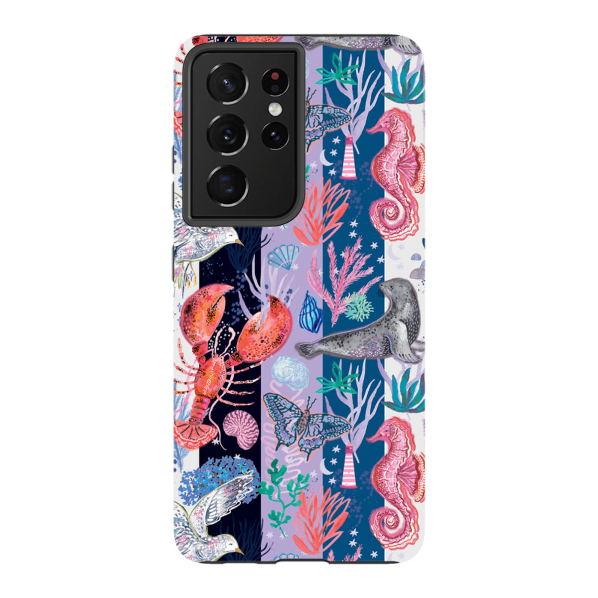 Samsung Tough Case – Coastal Calling Stripe III von Emma Frances Grant
