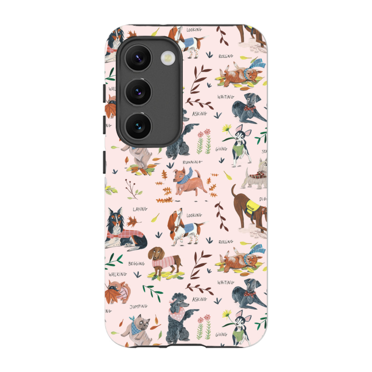 Samsung Tough Case - Dog Pattern By Caroline Bonne Muller