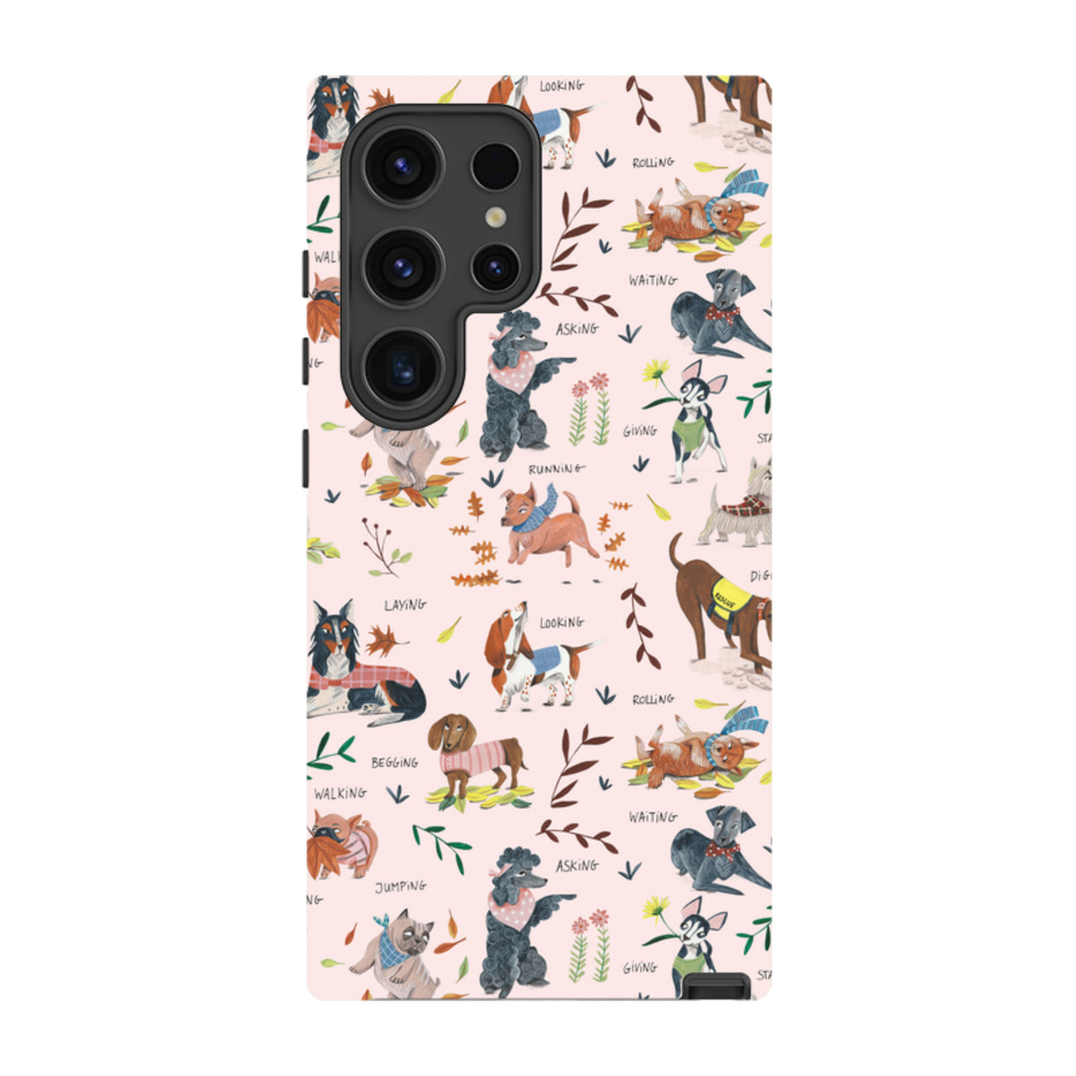 Samsung Tough Case - Dog Pattern By Caroline Bonne Muller