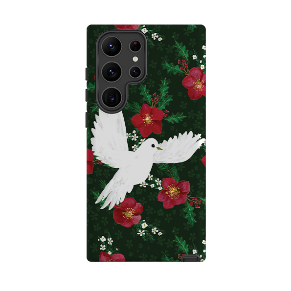 Samsung Tough Case - Dove and Floral By Abby Jacobs
