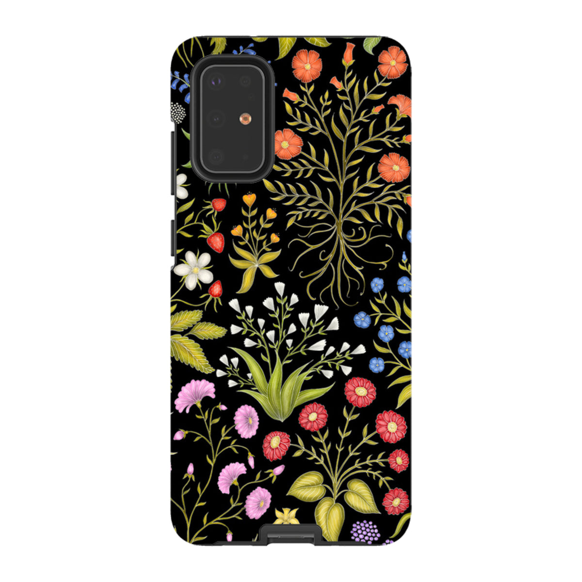 Samsung Tough Case – Fleurs Black von Catherine Rowe