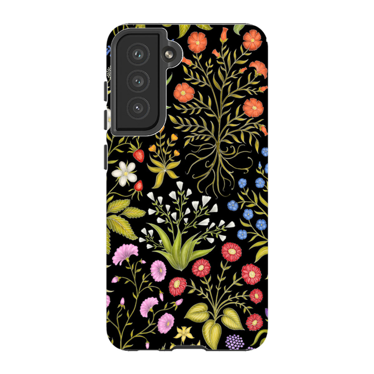 Samsung Tough Case – Fleurs Black von Catherine Rowe