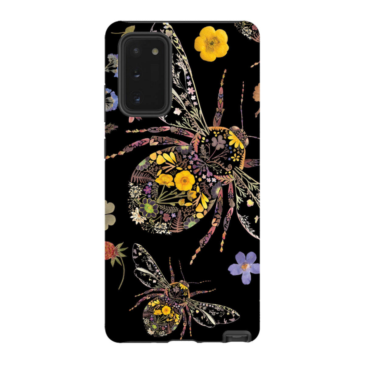 Samsung Tough  Case - Floral Bumble Bees By Helen Ahpornsiri