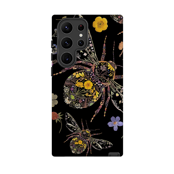 Samsung Tough  Case - Floral Bumble Bees By Helen Ahpornsiri