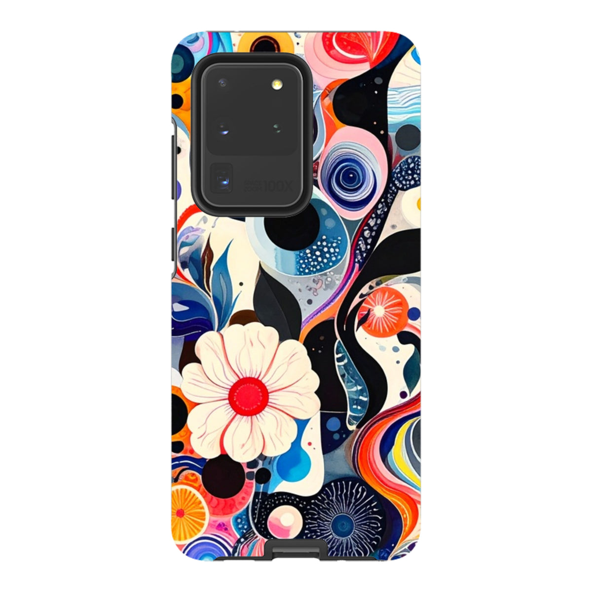 Samsung Tough Case - Floral Marble