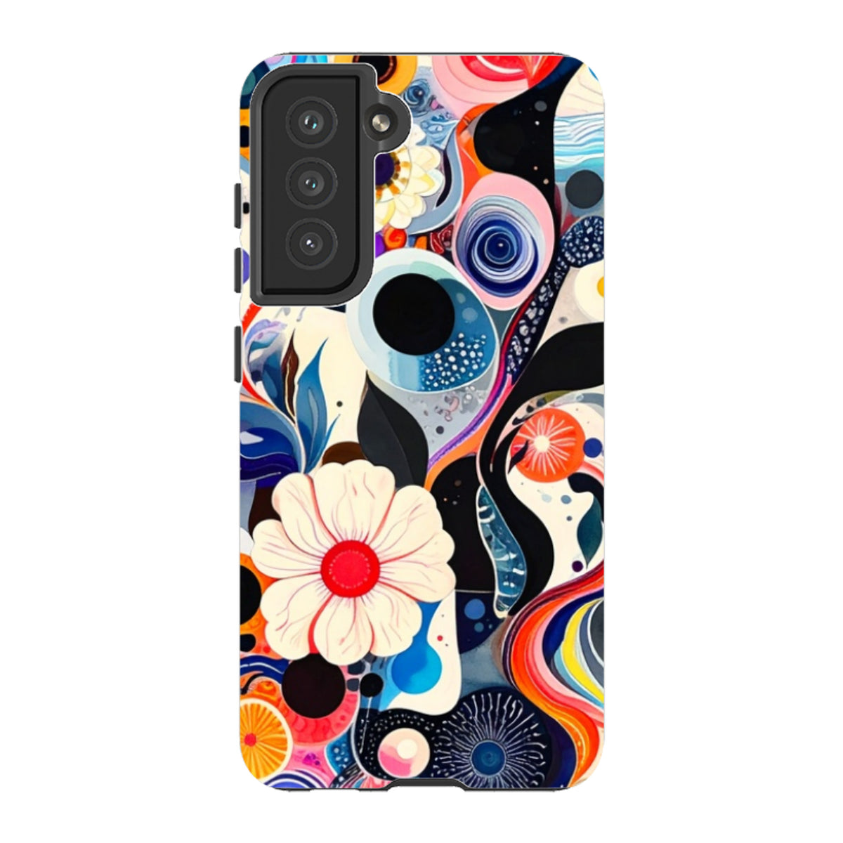 Samsung Tough Case - Floral Marble