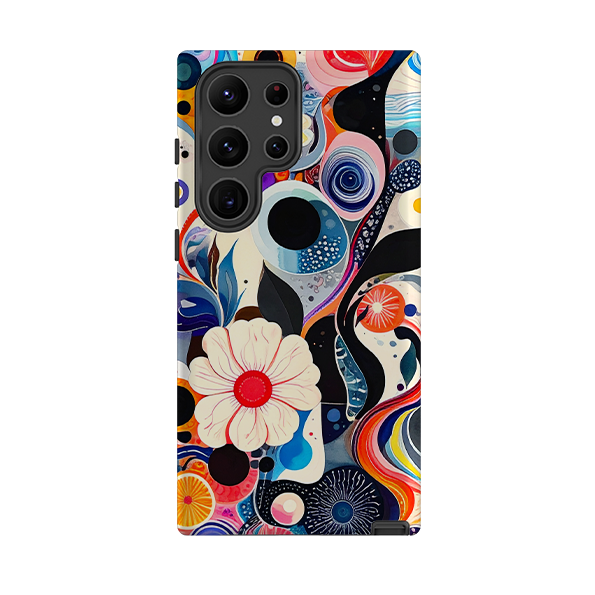 Samsung Tough Case - Floral Marble