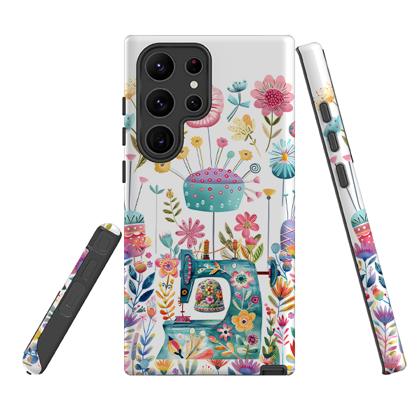 Samsung Tough  Case - Floral Sewing Machine