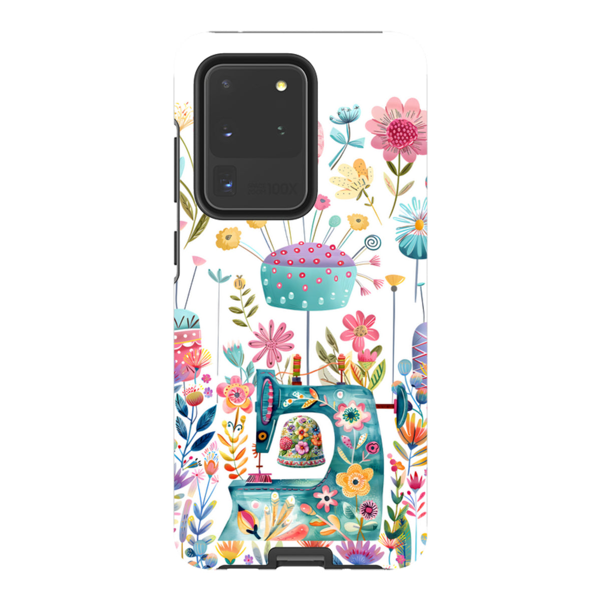 Samsung Tough  Case - Floral Sewing Machine