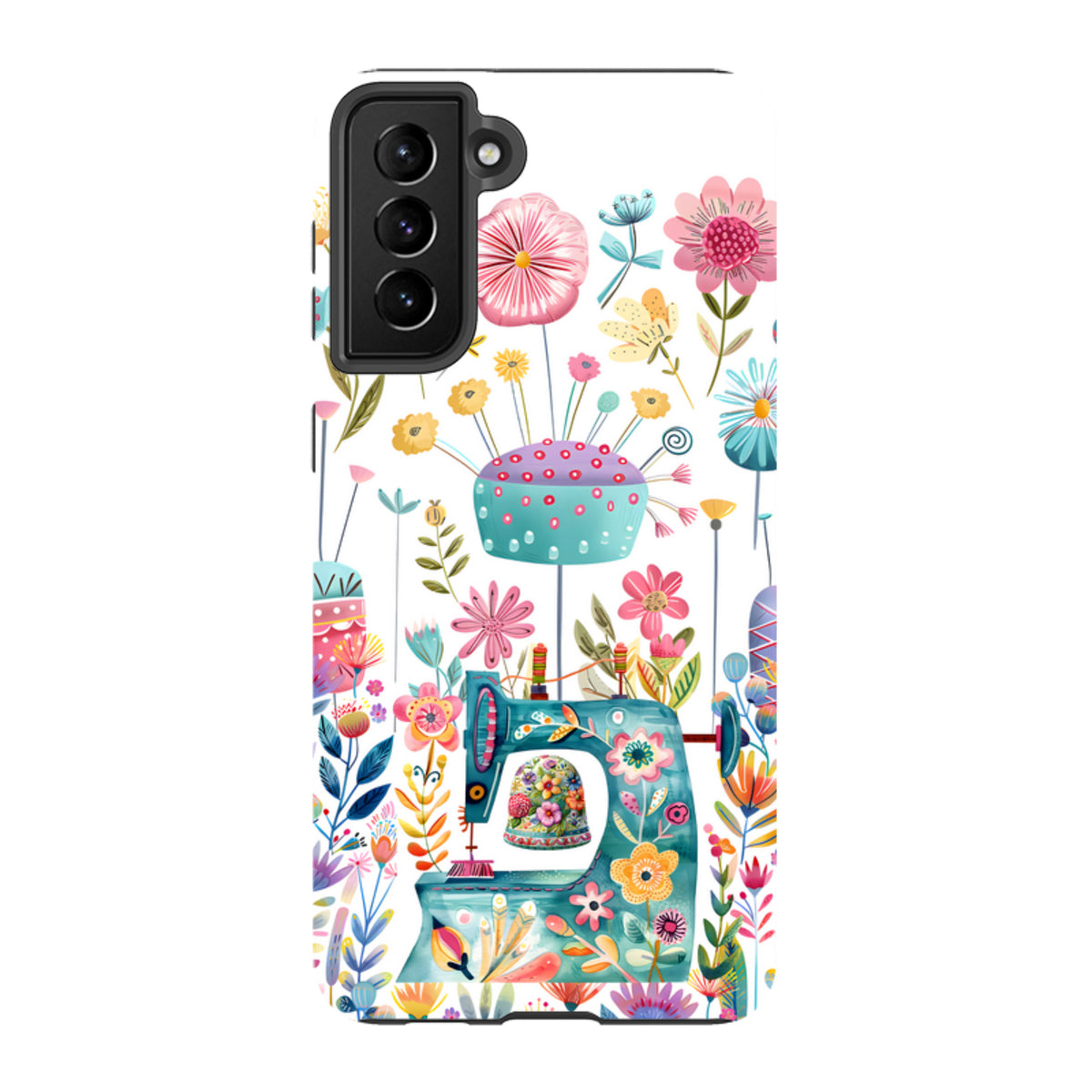 Samsung Tough  Case - Floral Sewing Machine