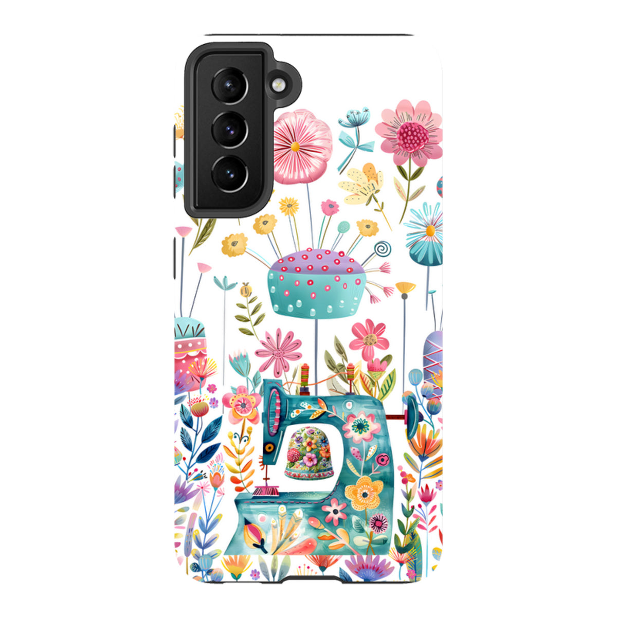 Samsung Tough  Case - Floral Sewing Machine