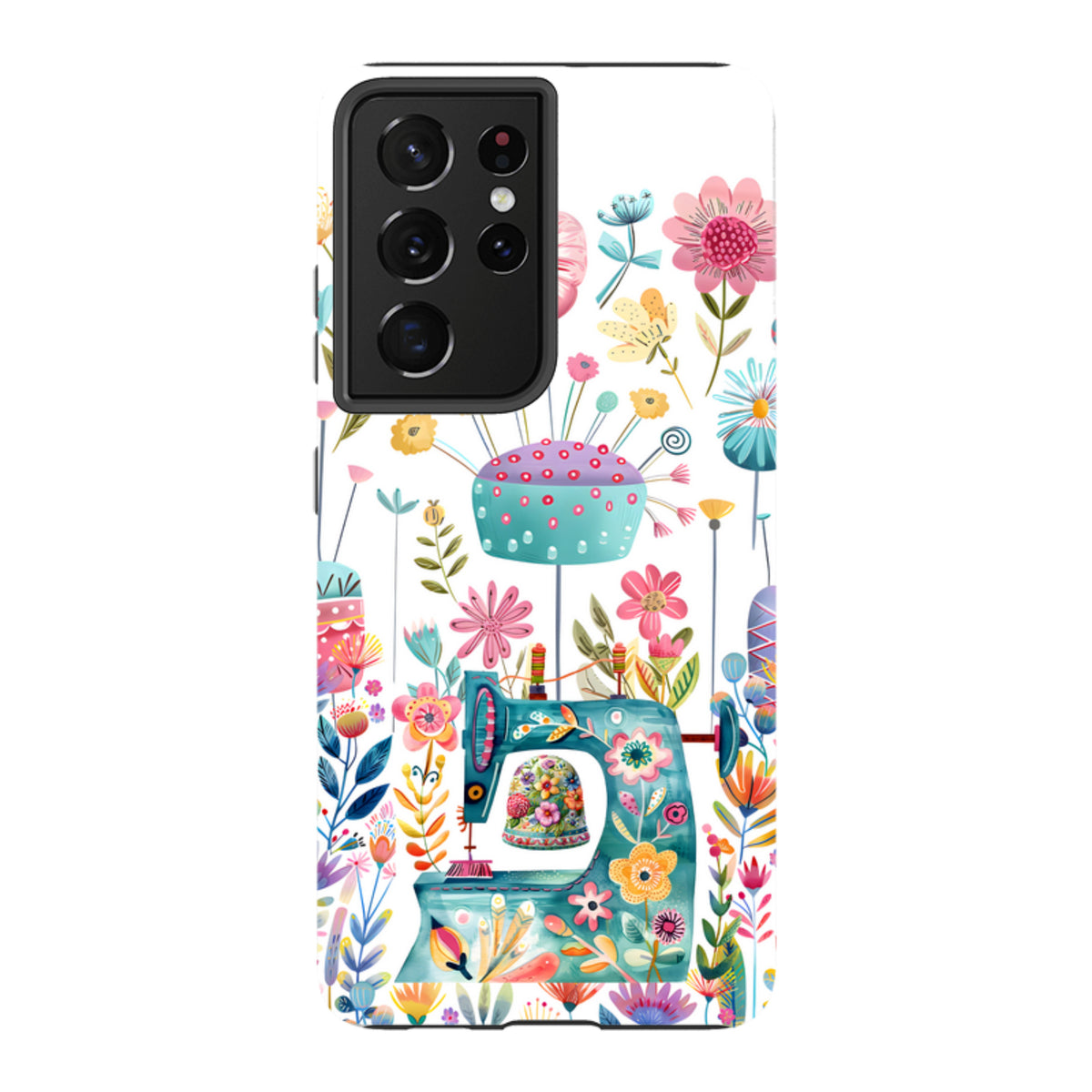 Samsung Tough  Case - Floral Sewing Machine