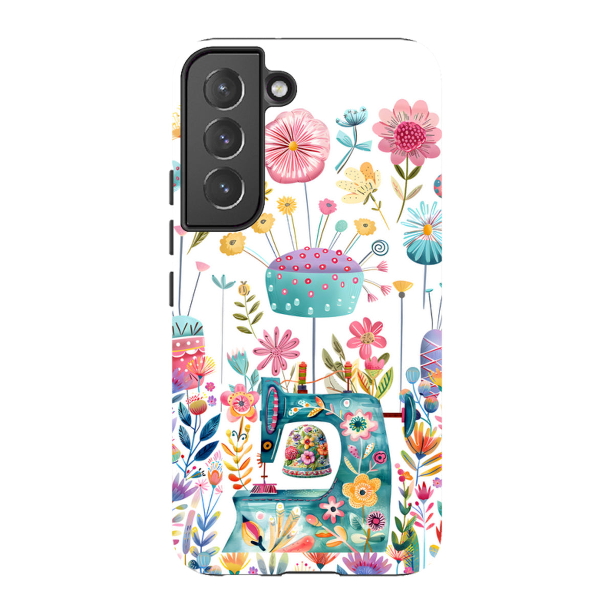 Samsung Tough  Case - Floral Sewing Machine