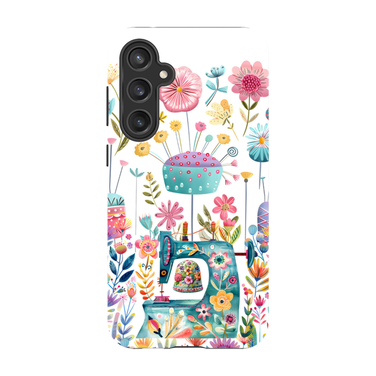 Samsung Tough  Case - Floral Sewing Machine