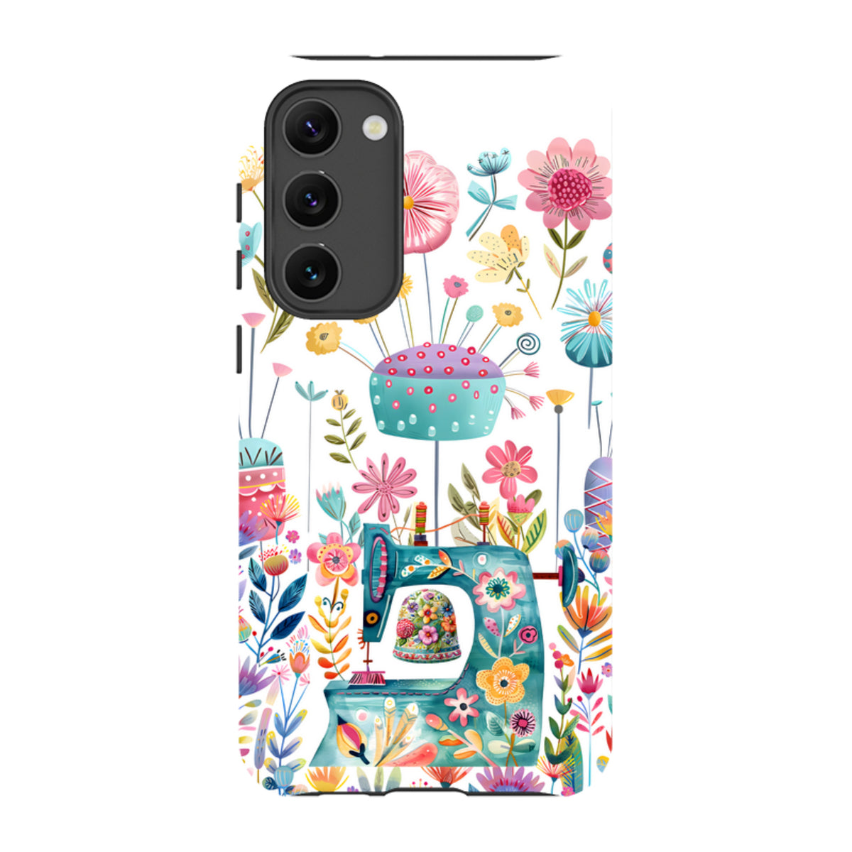 Samsung Tough  Case - Floral Sewing Machine