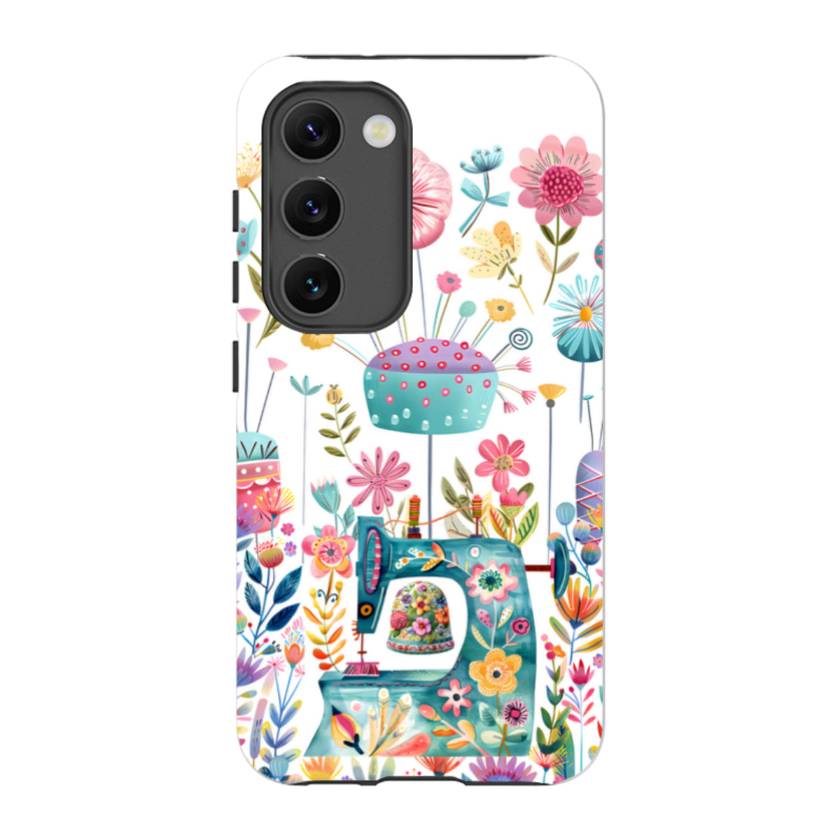 Samsung Tough  Case - Floral Sewing Machine