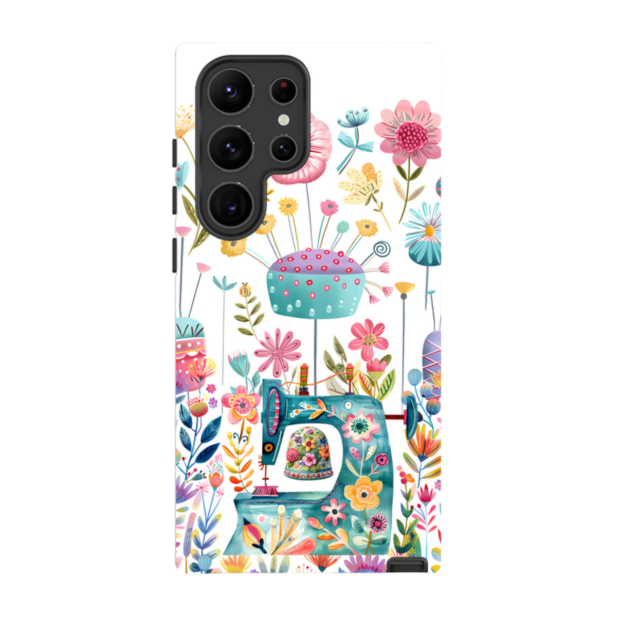 Samsung Tough  Case - Floral Sewing Machine