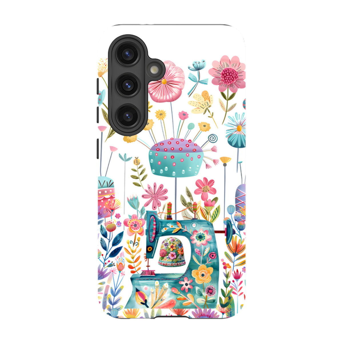 Samsung Tough  Case - Floral Sewing Machine