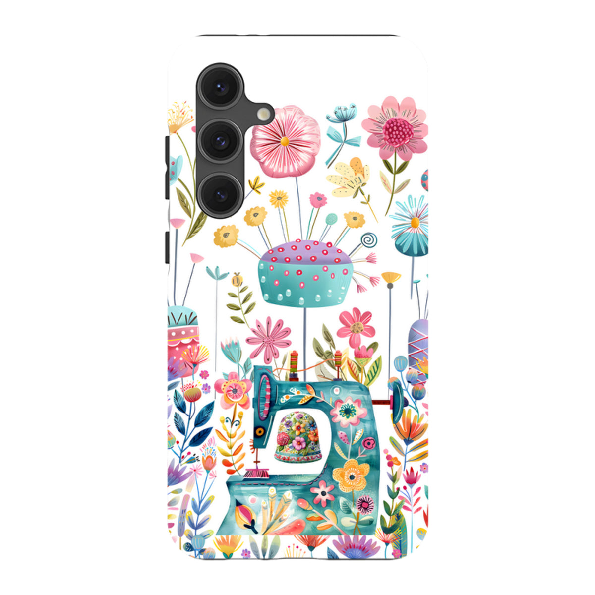 Samsung Tough  Case - Floral Sewing Machine