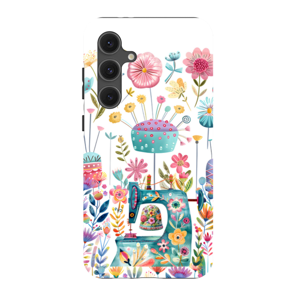 Samsung Tough  Case - Floral Sewing Machine