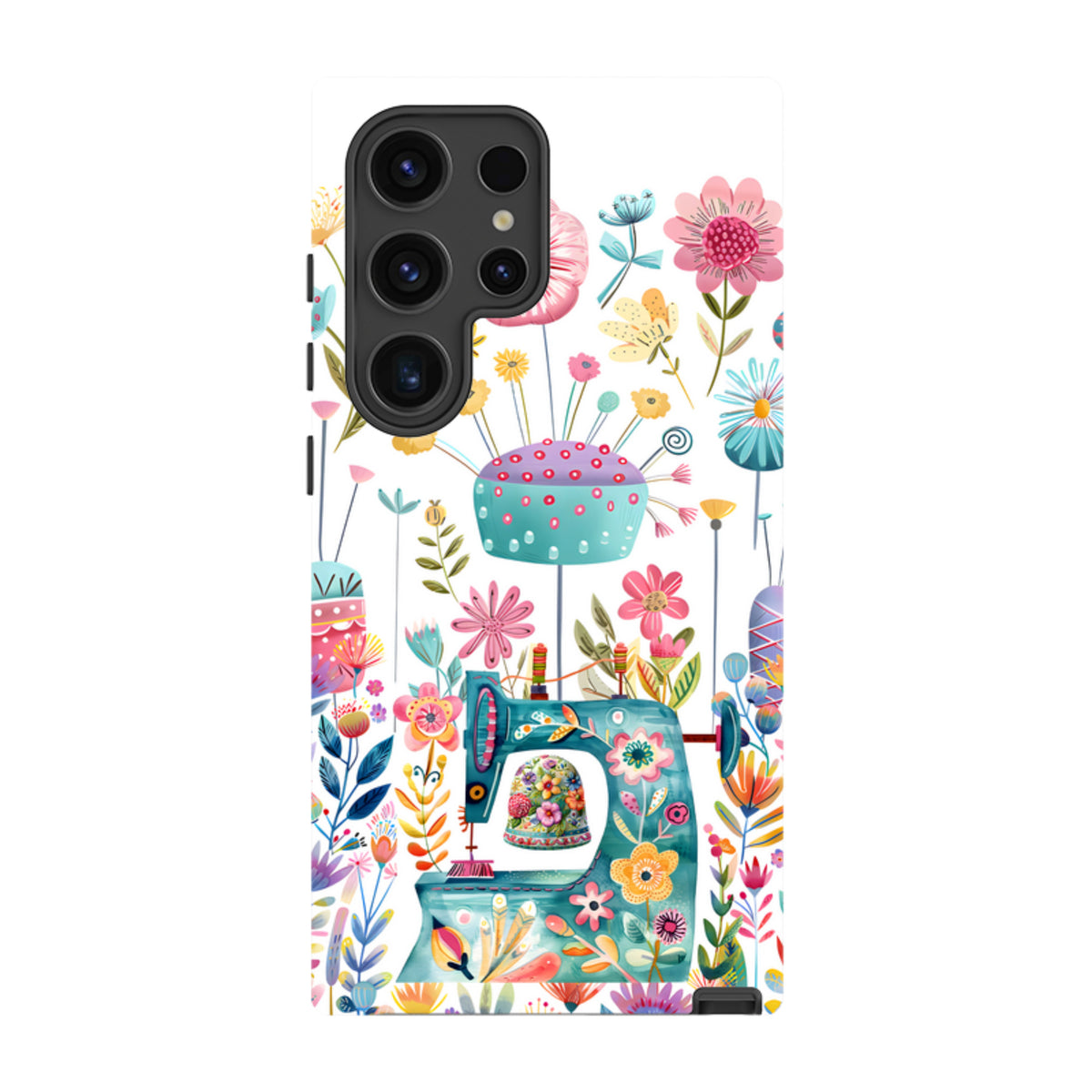 Samsung Tough  Case - Floral Sewing Machine
