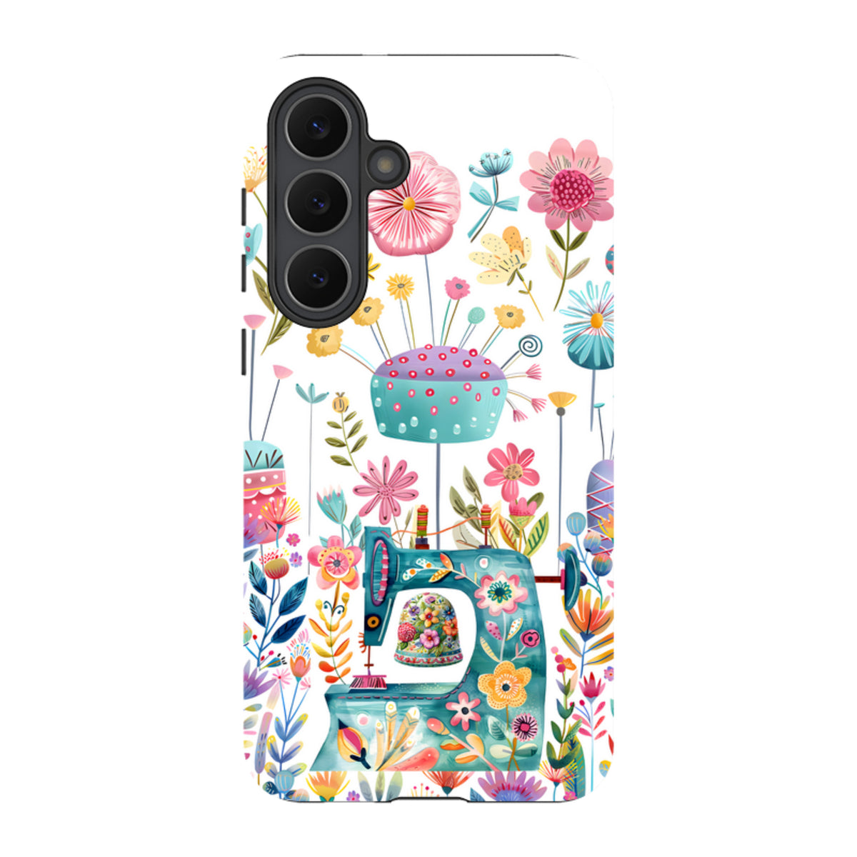 Samsung Tough  Case - Floral Sewing Machine