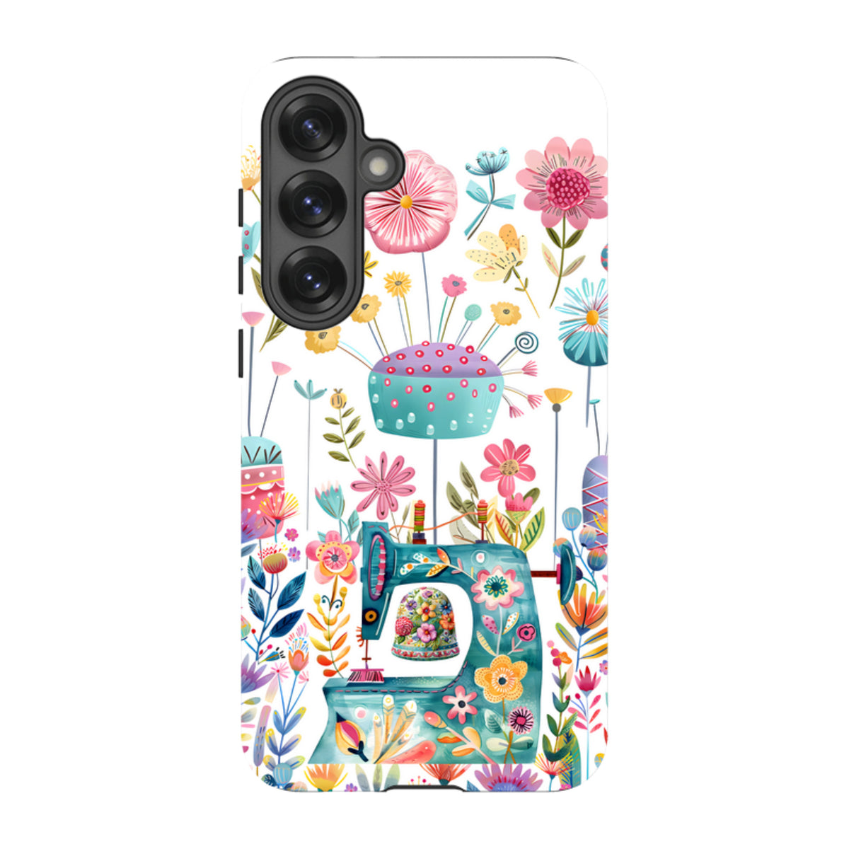 Samsung Tough  Case - Floral Sewing Machine
