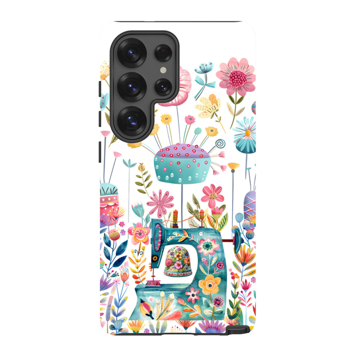 Samsung Tough  Case - Floral Sewing Machine