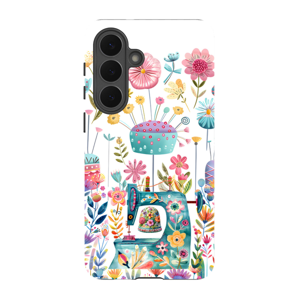 Samsung Tough  Case - Floral Sewing Machine