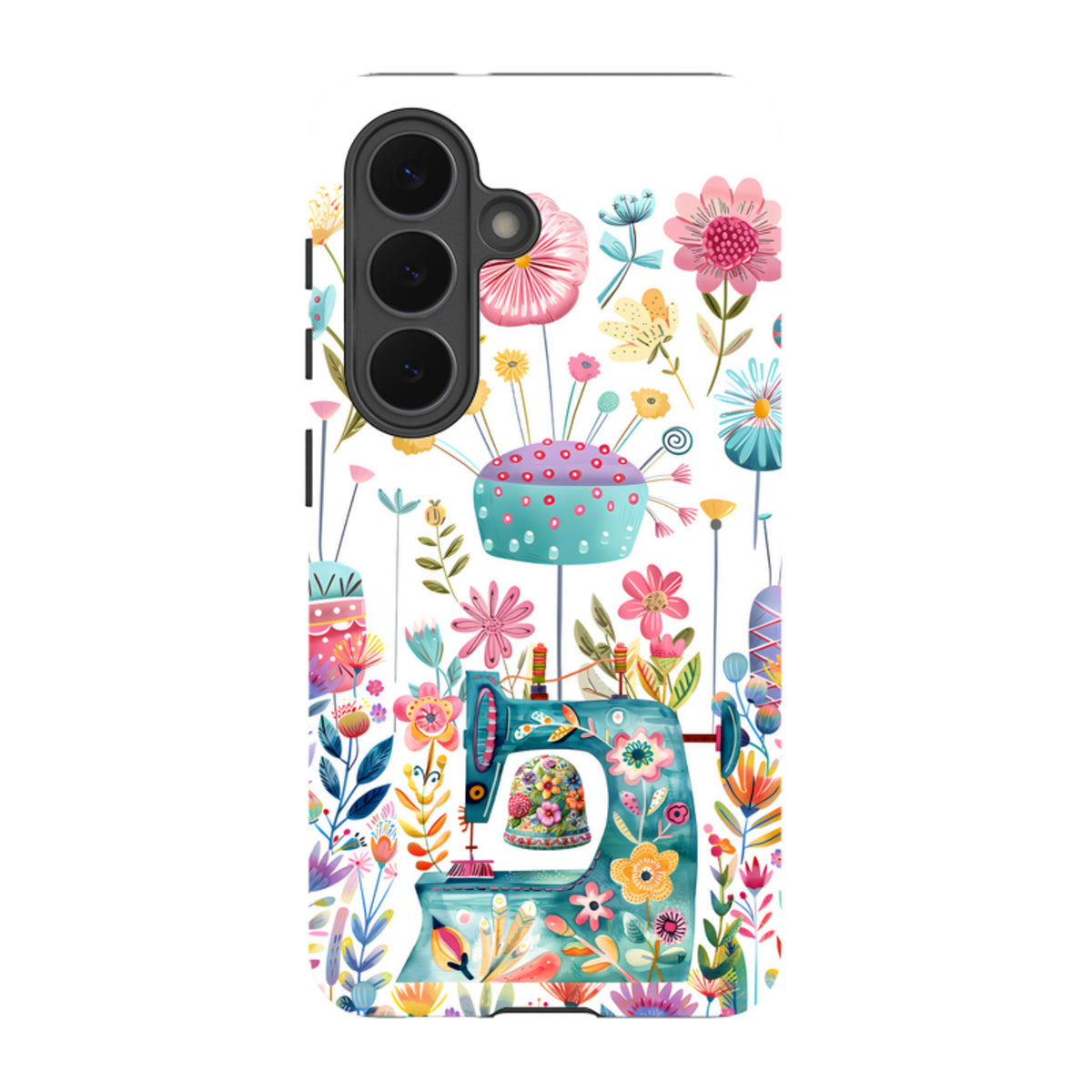 Samsung Tough  Case - Floral Sewing Machine