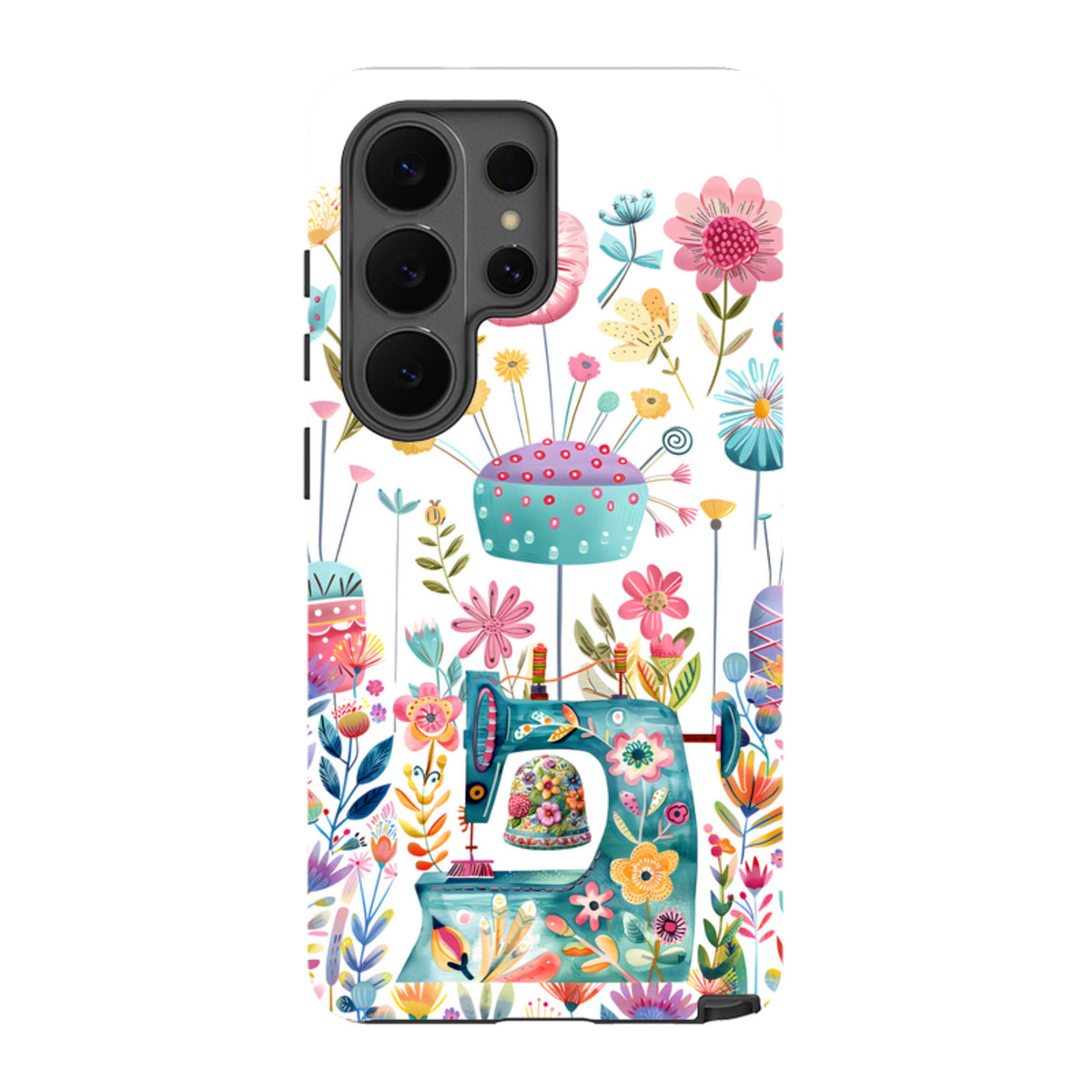 Samsung Tough  Case - Floral Sewing Machine