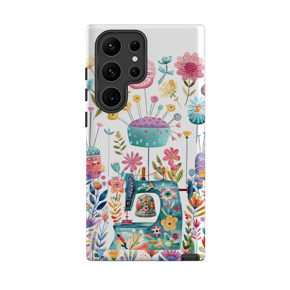 Samsung Tough  Case - Floral Sewing Machine