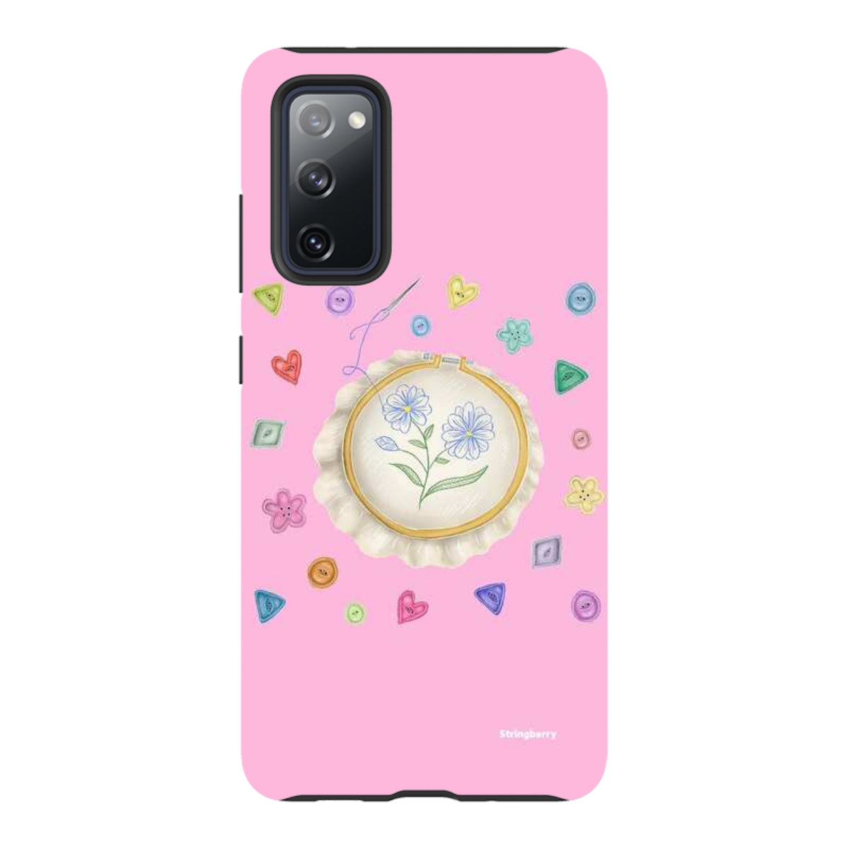 Samsung Tough Case - Flower Buttons Needlework By Catherine Rowe