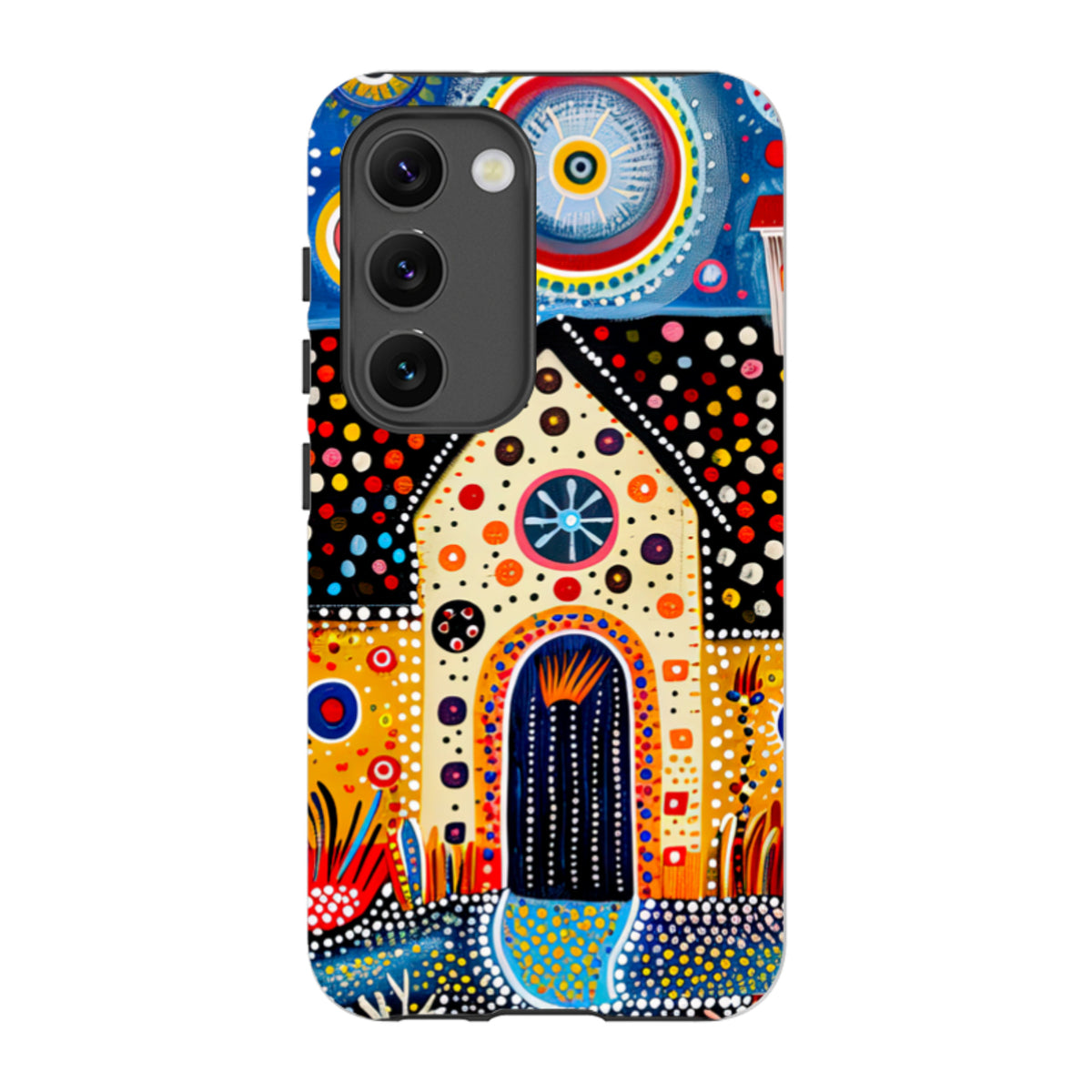 Samsung Tough Case - Folk Art House IX