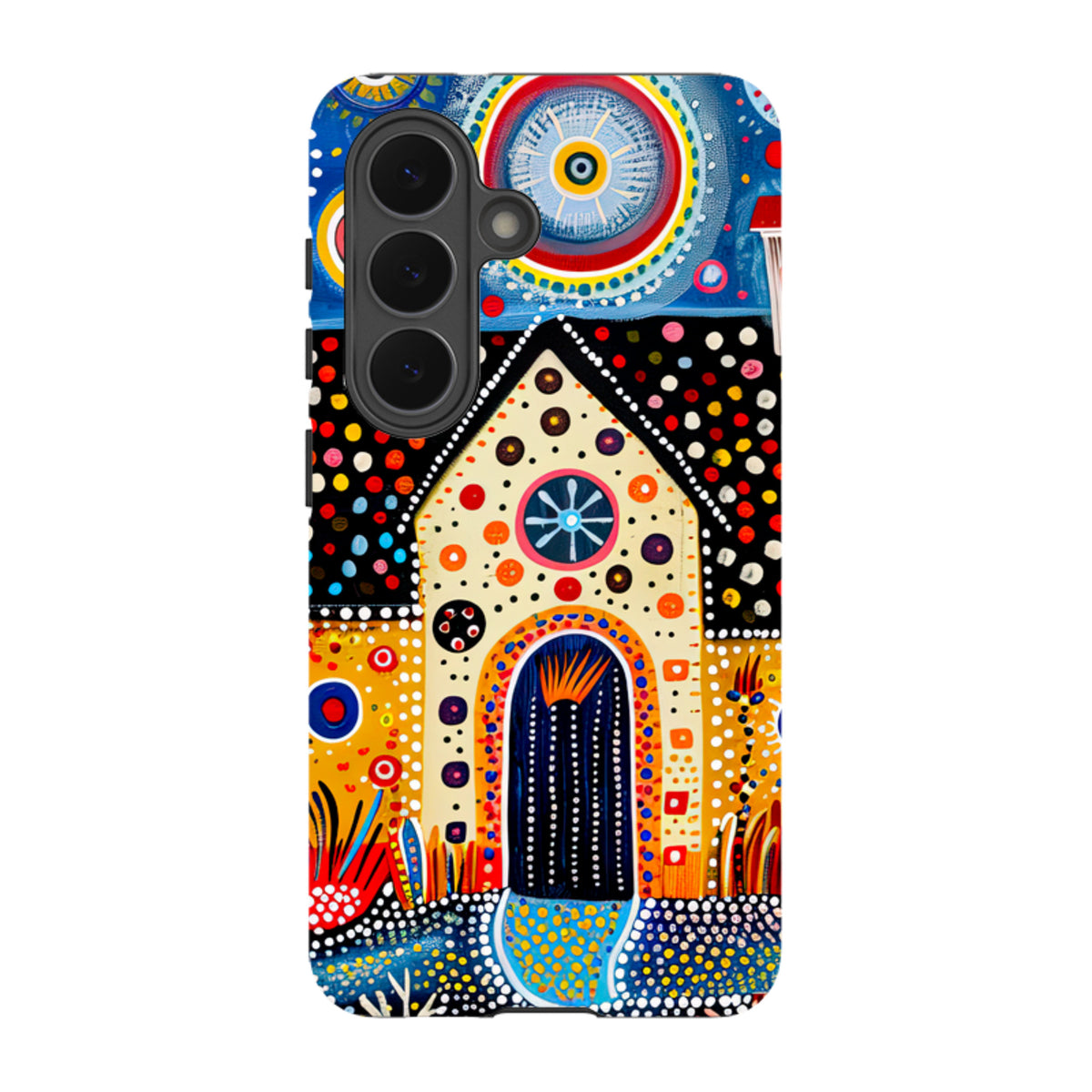 Samsung Tough Case - Folk Art House IX