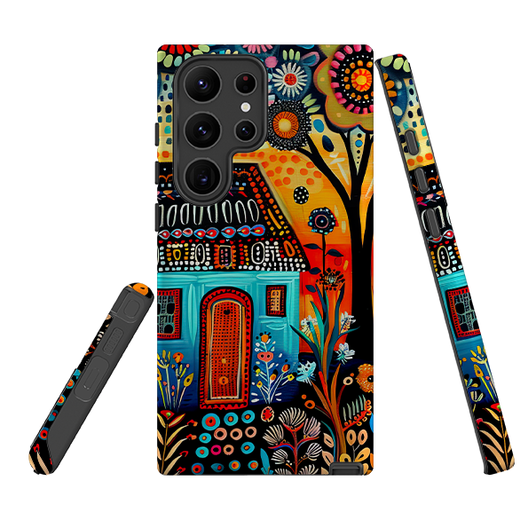 Samsung Tough Case - Folk Art House VI