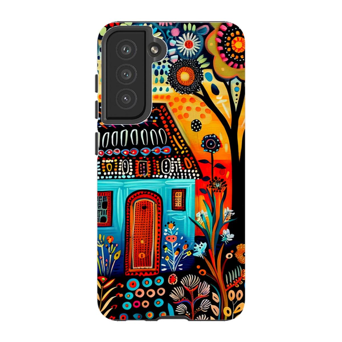 Samsung Tough Case - Folk Art House VI