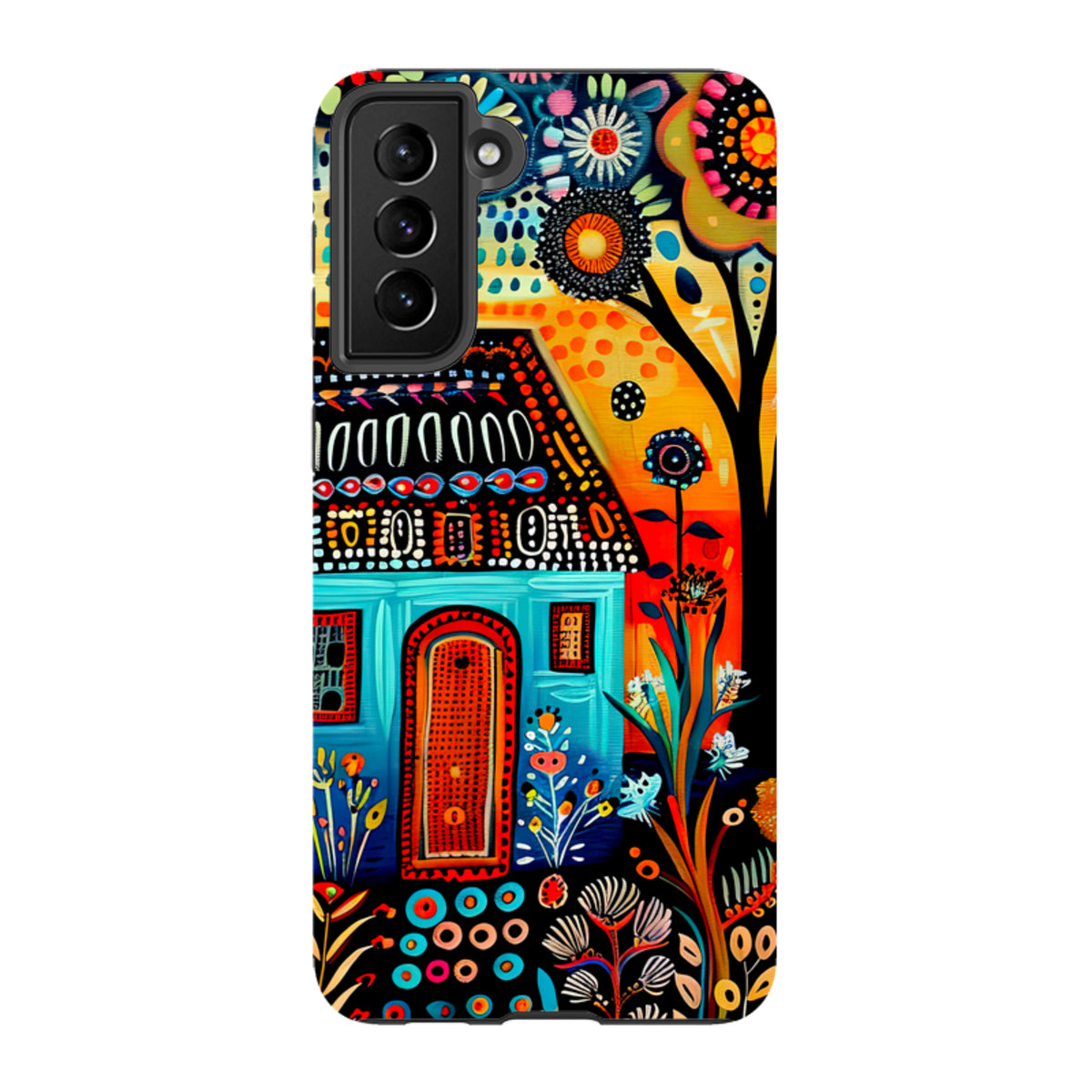 Samsung Tough Case - Folk Art House VI