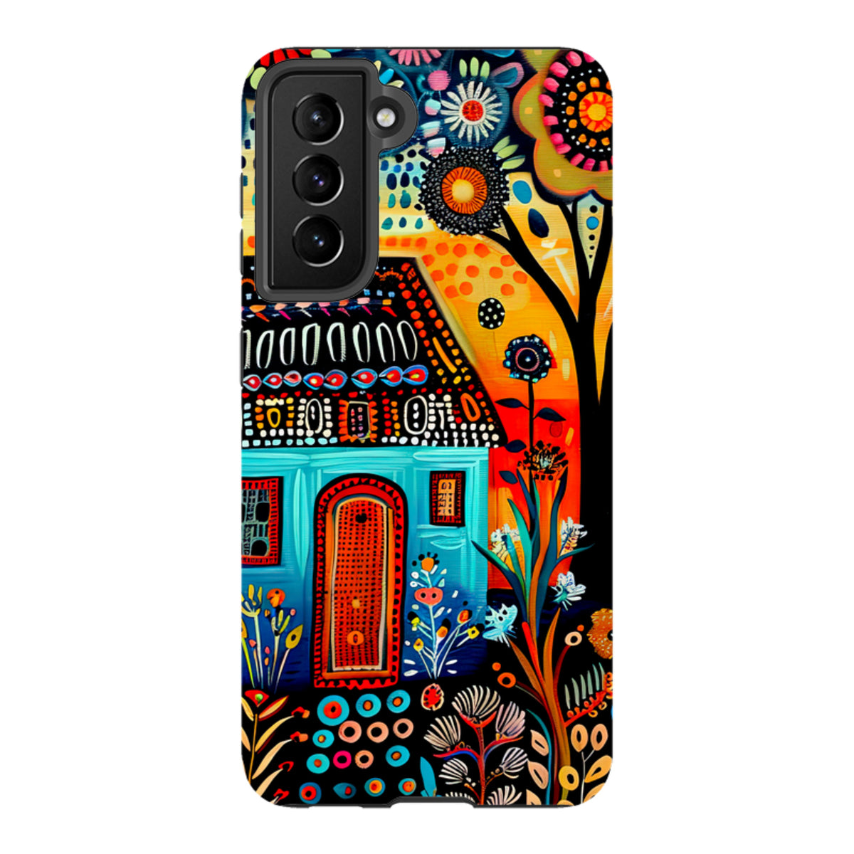 Samsung Tough Case - Folk Art House VI