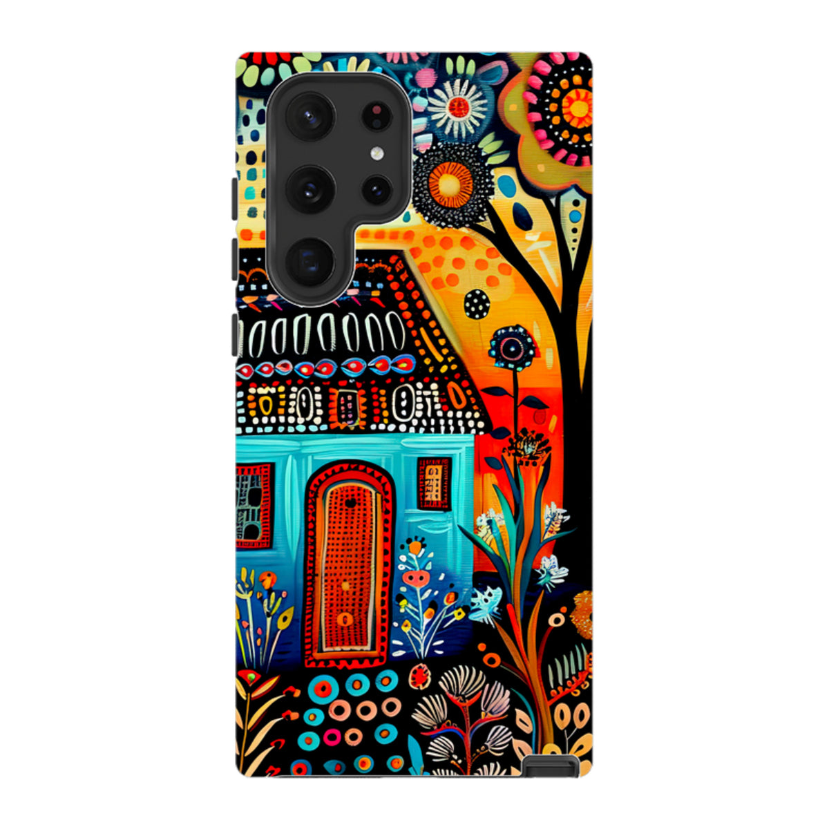 Samsung Tough Case - Folk Art House VI