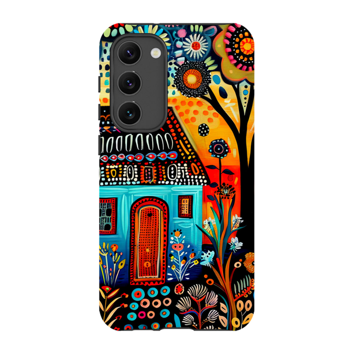 Samsung Tough Case - Folk Art House VI