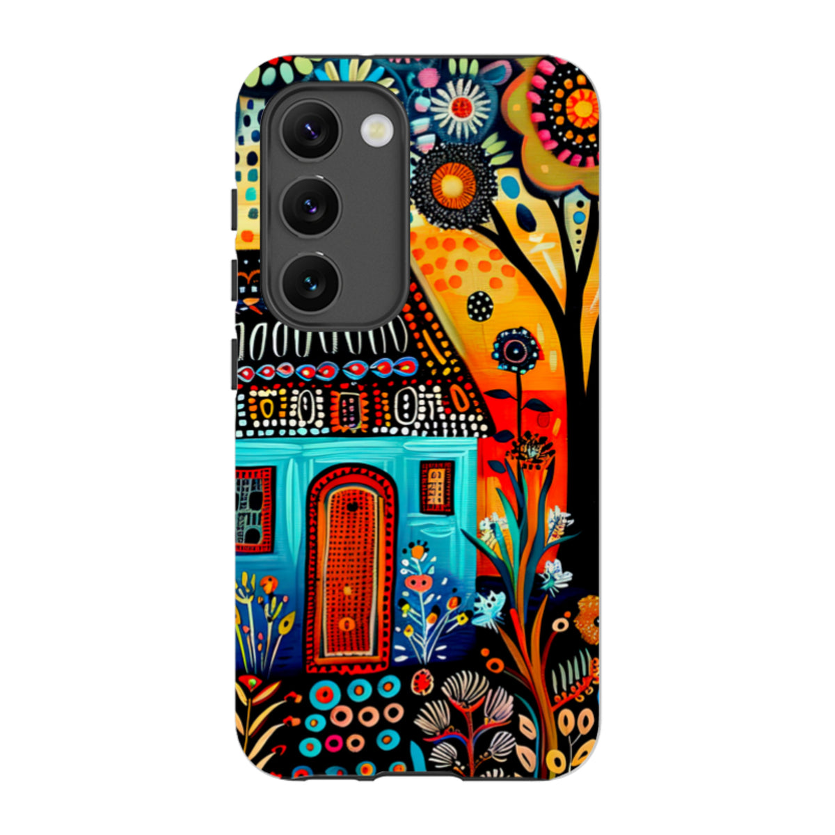 Samsung Tough Case - Folk Art House VI