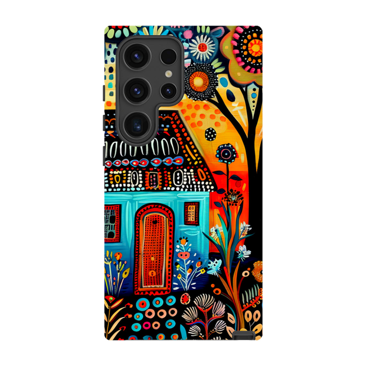Samsung Tough Case - Folk Art House VI