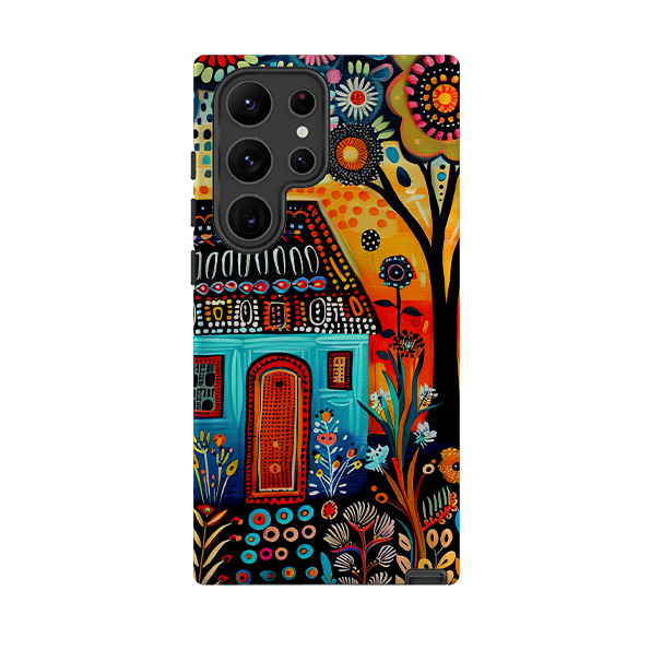 Samsung Tough Case - Folk Art House VI