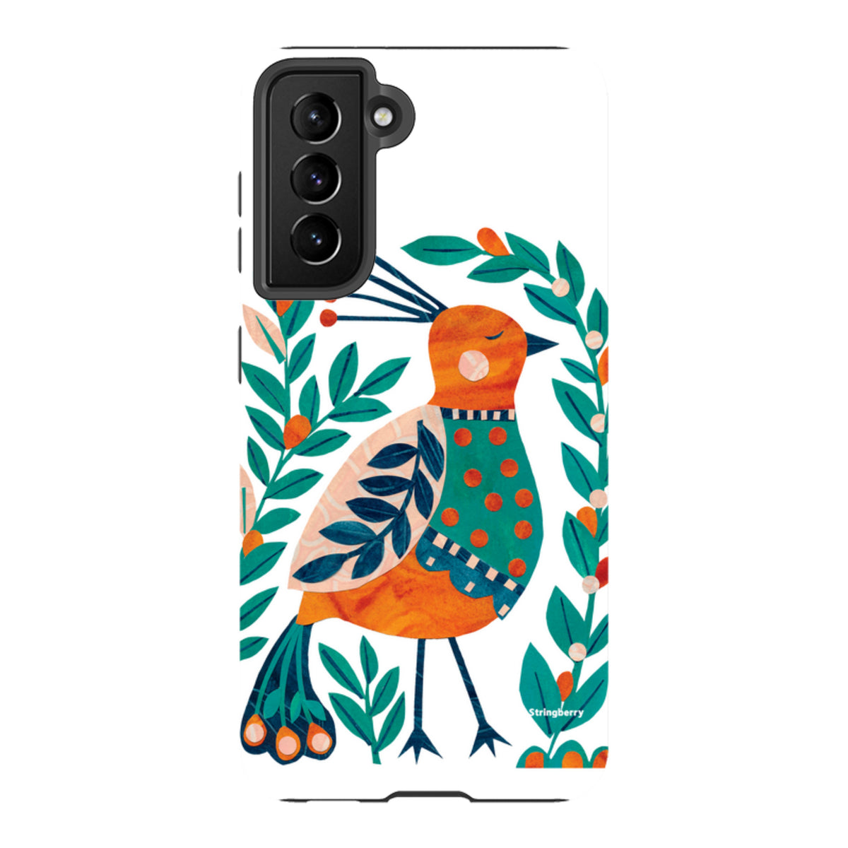 Samsung Tough Case - Folk Peacock By Tracey English