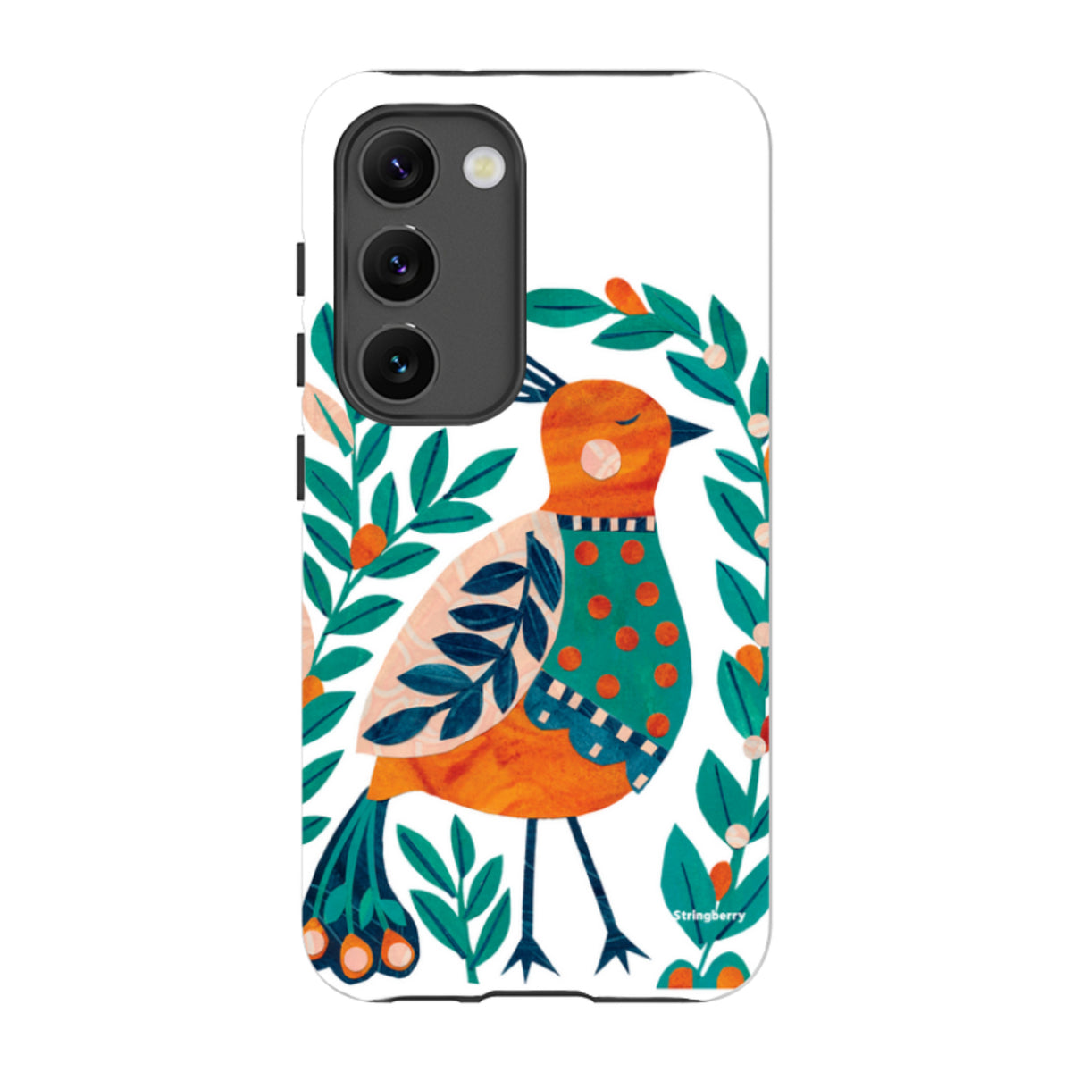 Samsung Tough Case - Folk Peacock By Tracey English