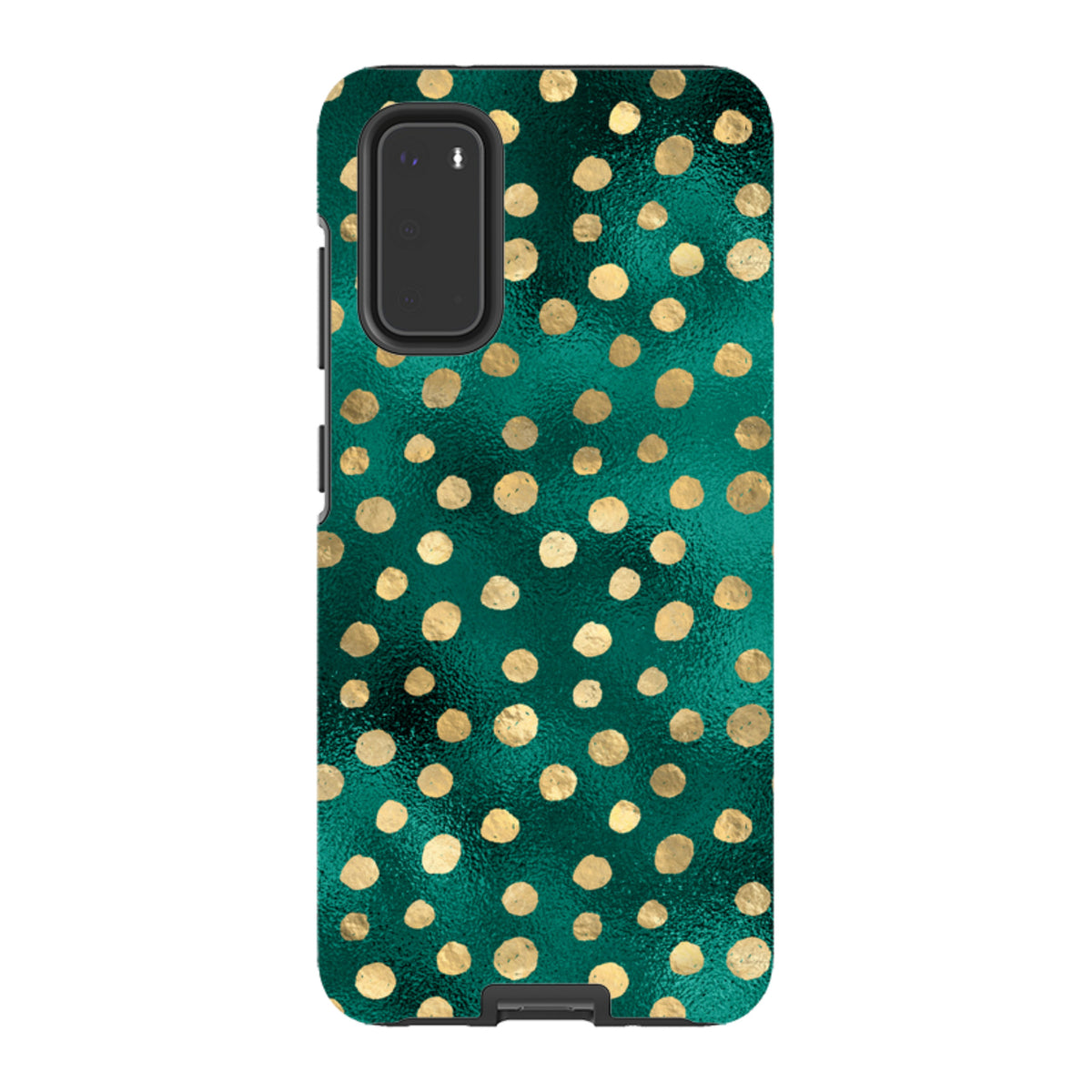 Samsung Tough Case - Forest and Gold Dots