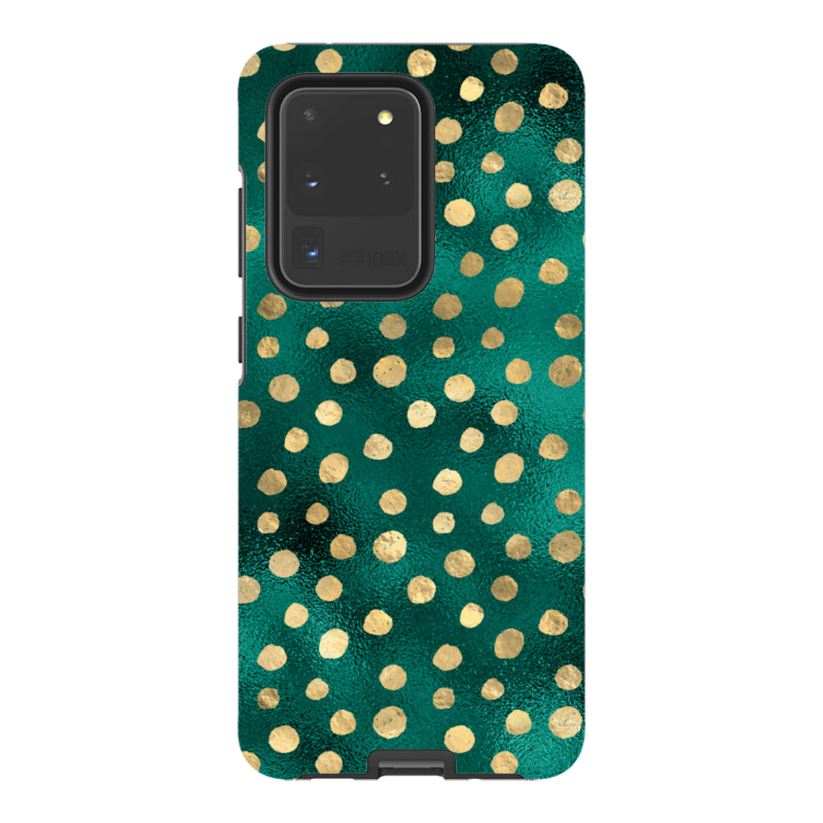 Samsung Tough Case - Forest and Gold Dots