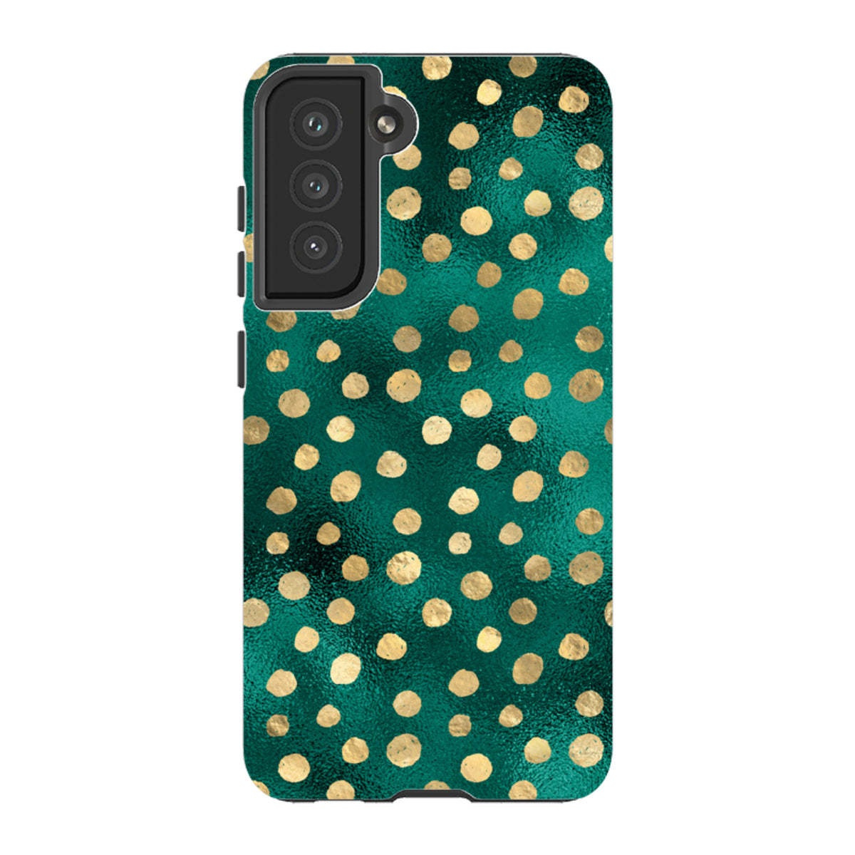 Samsung Tough Case - Forest and Gold Dots